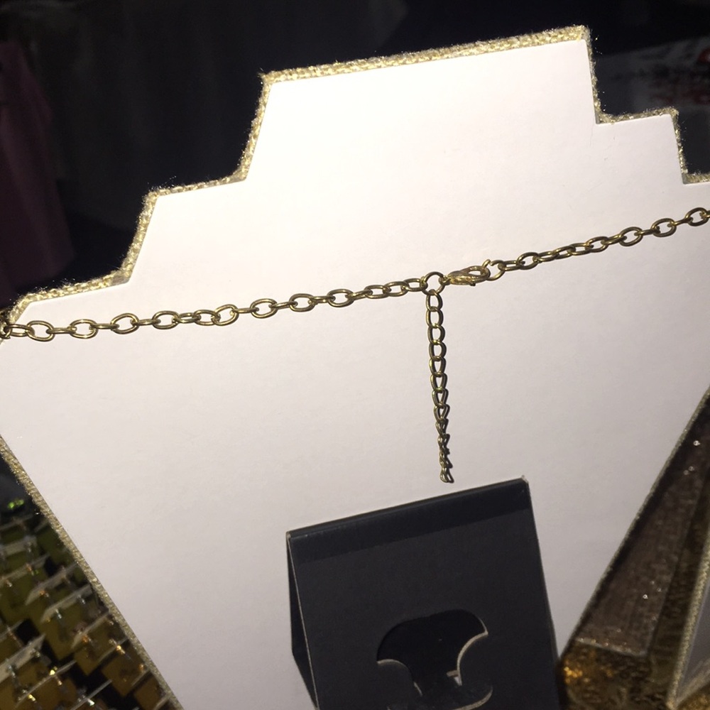 Gold Waterfall kingdom warrior trendy necklace NWT - Picture 7 of 9